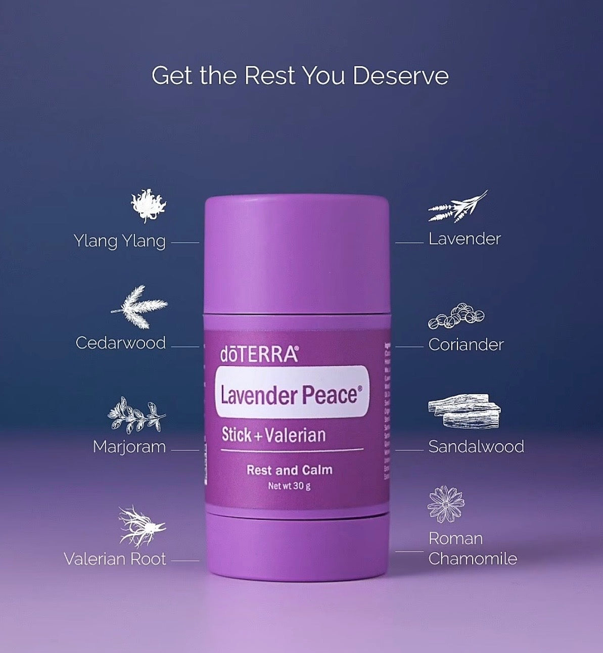 dōTERRA Lavender Peace® Stick + Valerian