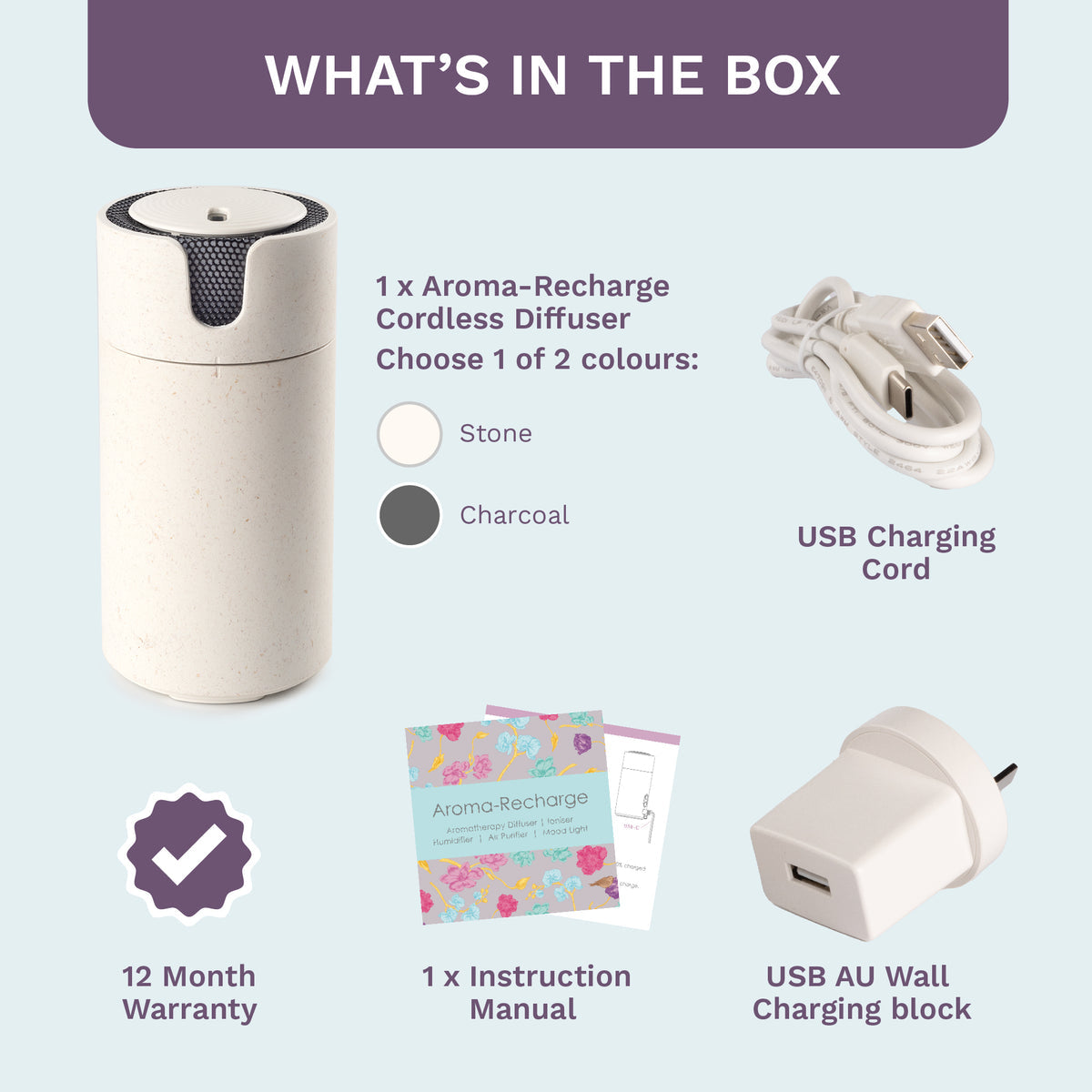 Aroma-Recharge Cordless Diffuser