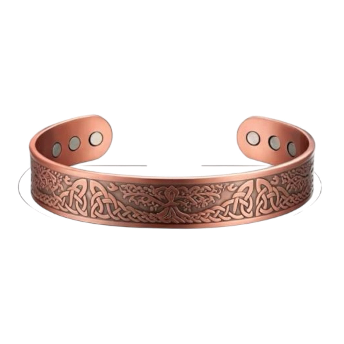Copper Magnetic Wide Bracelet